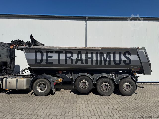 Semi-reboque basculante FLIEGL 3 Achs Stahl 24,5 cbm Stone Master light