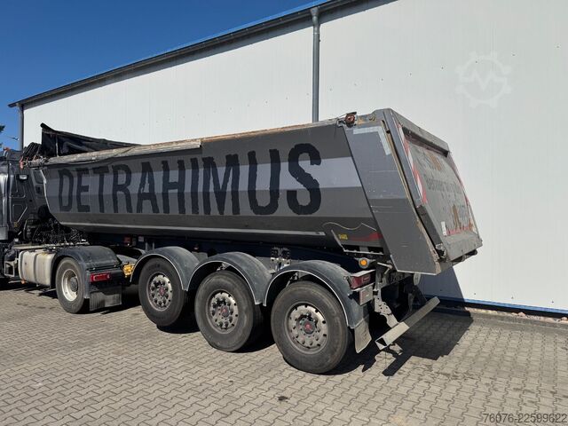 Semi-reboque basculante FLIEGL 3 Achs Stahl 24,5 cbm Stone Master light