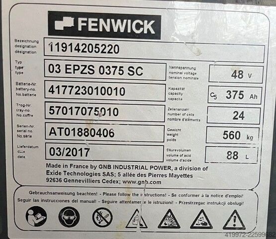 Stivuitor electric cu 3 roți Jungheinrich EFG215