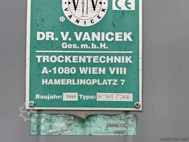 Kamrás szárító MÜHLBÖCK / Vanicek 