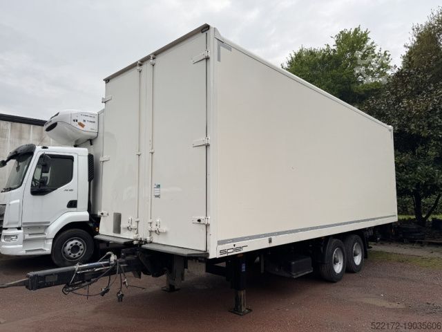 Dobozos pótkocsi Spier Zentralachs-Kofferanhänger Durchlader/LBW/mehrfac