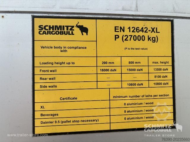 Open oplegger met zeil Schmitz Cargobull Semitrailer Curtainsider Standard