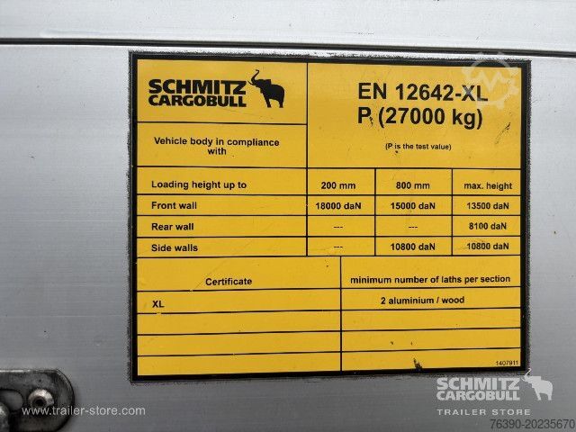 Semirremolque abierto con toldo Schmitz Cargobull Semitrailer Curtainsider Standard