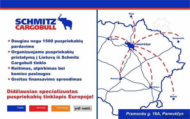 Semirremolque abierto con toldo Schmitz Cargobull Semitrailer Curtainsider Standard