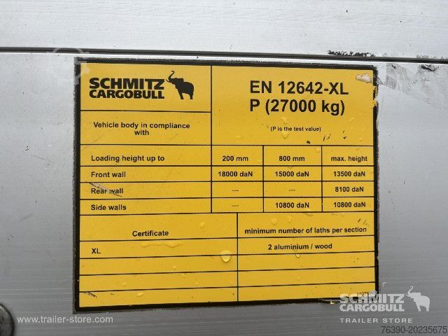 Semirremolque abierto con toldo Schmitz Cargobull Semitrailer Curtainsider Standard