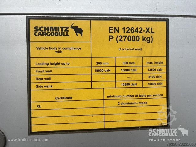 Semirremolque abierto con toldo Schmitz Cargobull Semitrailer Curtainsider Standard