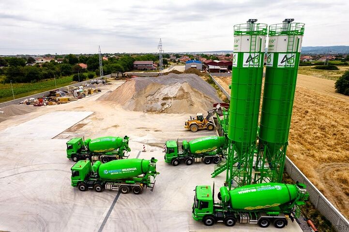 Planta de hormigón / central de hormigón FABO Concrete Batching Plant 110 m3 Compact Concrete Batching Plant