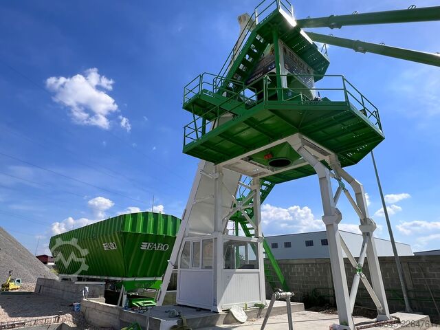 Planta de hormigón / central de hormigón FABO Concrete Batching Plant 110 m3 Compact Concrete Batching Plant