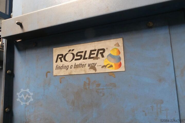RÖSLER folyamatos szemcseszóró berendezés Rösler RMBC 1.1