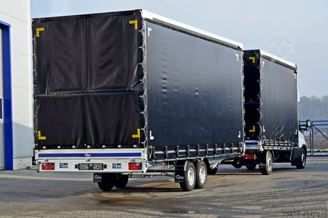 Camion bâché IVECO Daily Speditionszug mit Anhänger Planenaufbau
