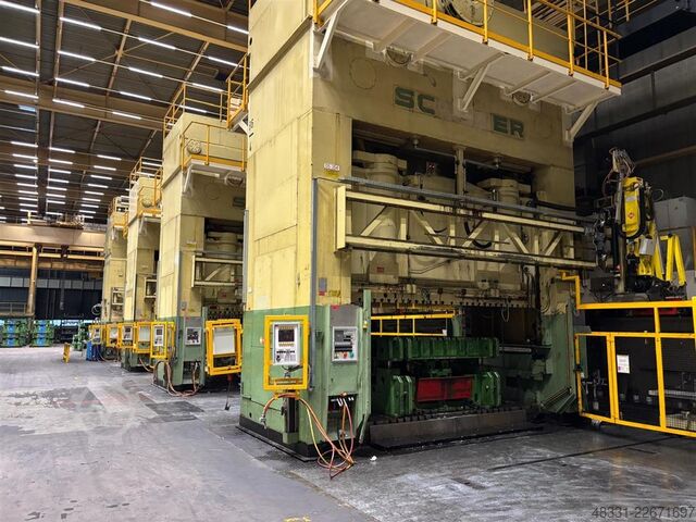 Présgép-sor Weingarten/Schuler 1x ZS1600.48  &  3x P4E2 SQB 1000 & 1xDPQV4-1000