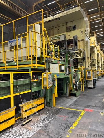 Présgép-sor Weingarten/Schuler 1x ZS1600.48  &  3x P4E2 SQB 1000 & 1xDPQV4-1000