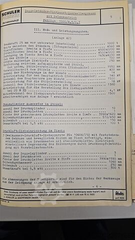 Présgép-sor Weingarten/Schuler 1x ZS1600.48  &  3x P4E2 SQB 1000 & 1xDPQV4-1000