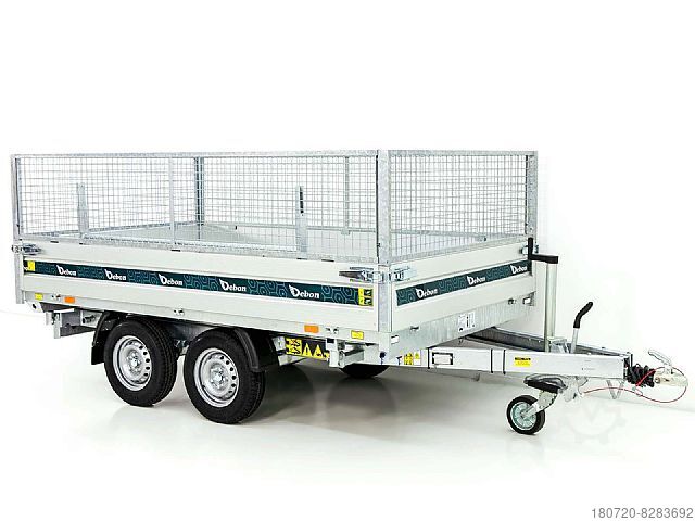 Dreiseitenkipper Anhänger Cheval Liberté Debon Dreiseitenkipper 180x306 2,6t E-Pumpe Gitter