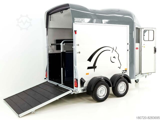 Pferdeanhänger Cheval Liberté Pferdeanhänger GOLD Origins Sattelkammer grau