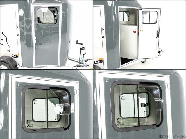 Pferdeanhänger Cheval Liberté Pferdeanhänger GOLD Origins Sattelkammer grau