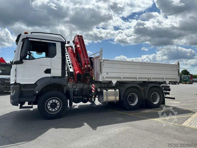 Háromirányú billenő teherautó MAN TGS 26.480 6x4 Krankipper Fassi F255.A.2.24