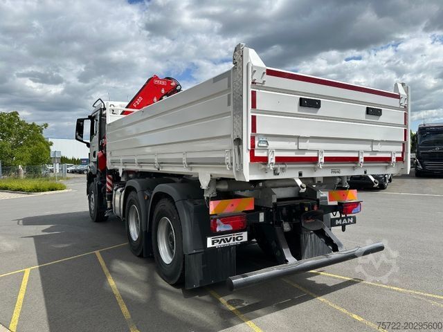 Háromirányú billenő teherautó MAN TGS 26.480 6x4 Krankipper Fassi F255.A.2.24