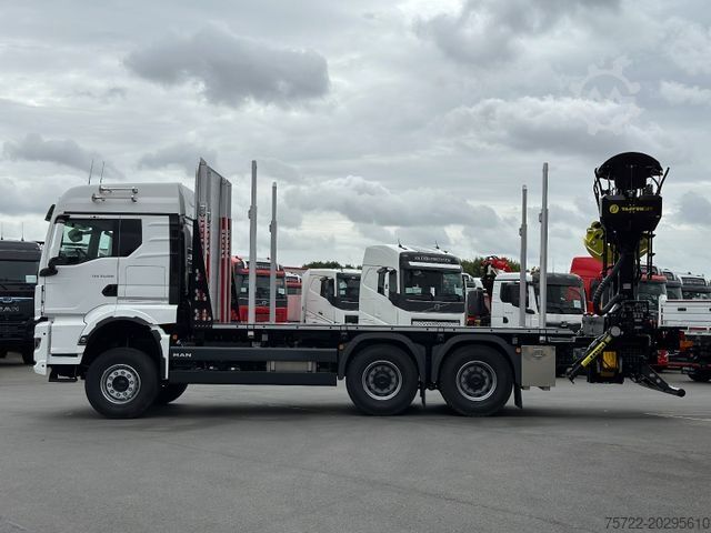 Houttransportwagen MAN TGS 33 520 6x4 BL 3900 Kurzholz Plattform Aufbau