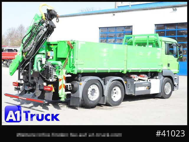 Kiepwagen MAN TGS 26.460 LL  Kipper Kran Funk Lenkachse,