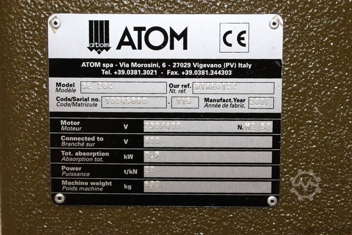 Hydraulic Clicking Press ATOM SE 20C SE 20C