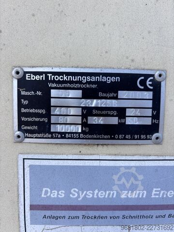Suszarnia komorowa EBERL Trocknungsanlagen 