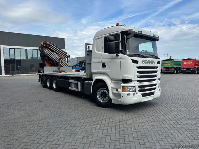 Vrachtwagen met kraan Scania R490 8x4 Tridem Fassi F660 + Fly Jib Euro 6