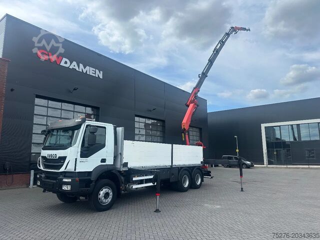 Crane truck Iveco Trakker 360 6x4 Palfinger PK 33002-EH E + Fly J...