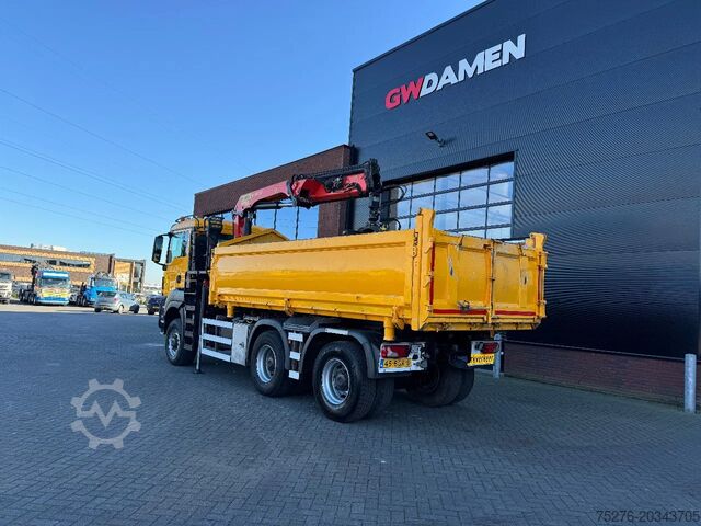 Benne à 3 côtés MAN TGS 33.440 6x6 WS Kipper/ kraan  Euro 6