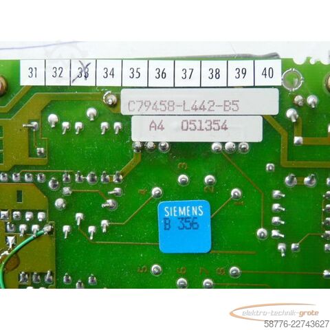 Komponent Siemens Teleperm M 6DS1700-8BA E1 mit C79458-L442-B5  =  in orig. Verpackung !!