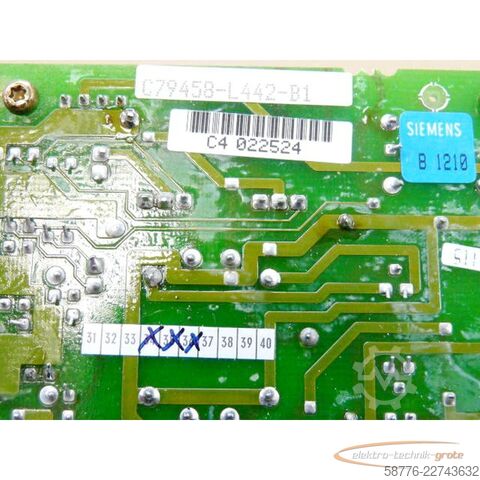 Στοιχείο Siemens Teleperm M 6DS1702-8AA E10 mit C79458-L442-B1 E34+35+36  =  in orig. Verpackung !!