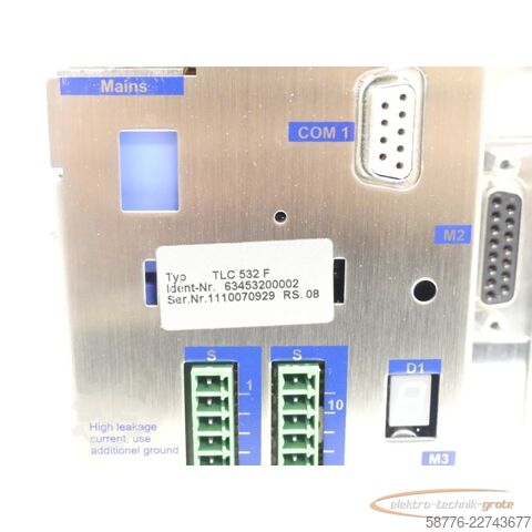 Componente  SIG positec / Berger Lahr TLC 532 F Servo Drive SN:1110070929 - ! -