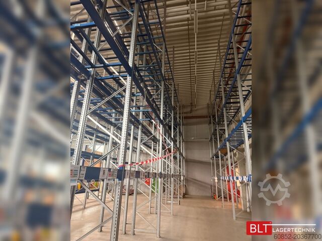 Tungt industrireol 33,6 lfm SSI Schäfer PR600 Palettenregal H:1150cm , 4000 kg Fachlast Hochregale