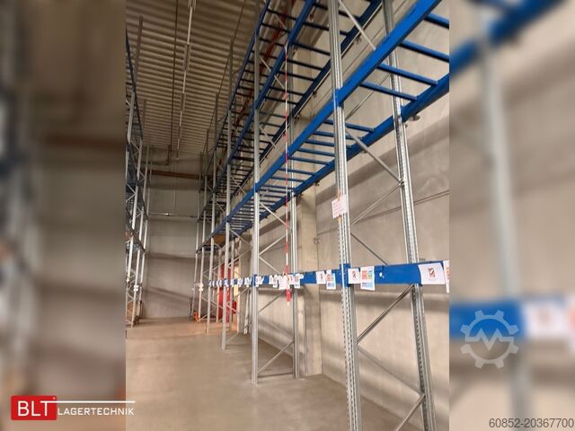 Tungt industrireol 33,6 lfm SSI Schäfer PR600 Palettenregal H:1150cm , 4000 kg Fachlast Hochregale