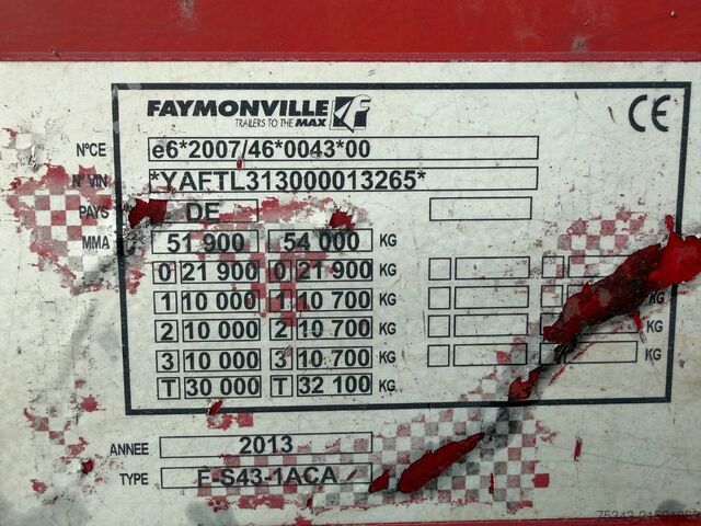 Dieplader Faymonville F-S43-1ACA