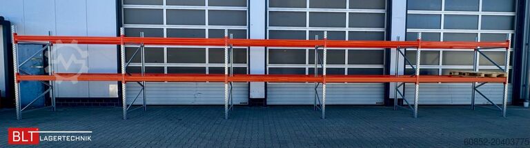 Kraftig hylde ca. 100,16 lfm. Palettenregale H: 250 cm Fachlast: 3000 kg , 324 Palettenplätze