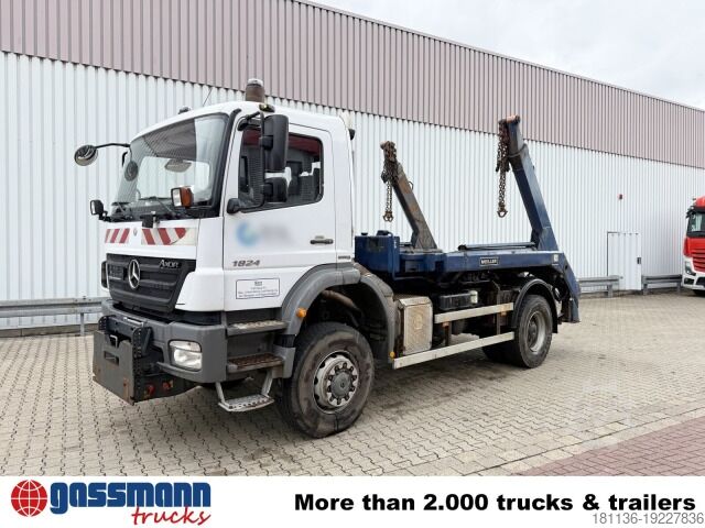 Kiepwagen Mercedes-Benz Axor 1824 AK 4x4, Tele-Absetzer,