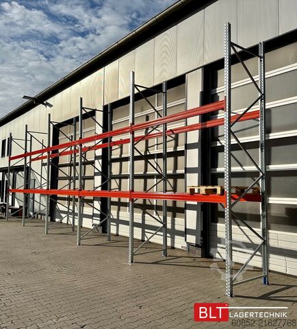 Heavy-duty shelf ca. 14 lfm Palettenregale H: 450cm Fachlast: 3000 kg , 45 Palettenplätze