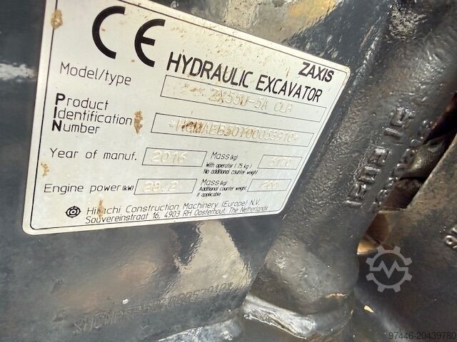 Minigraafmachine Hitachi ZX 55 U-5A