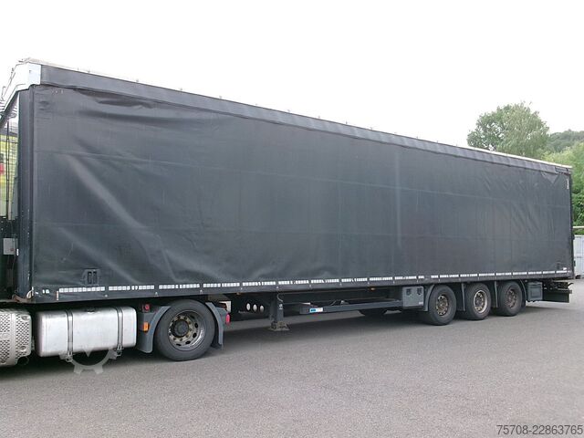 Open semitrailer with tarp KÖGEL Mega Orten SafeServer 2in1*Hubdach*Enteisung*SAF