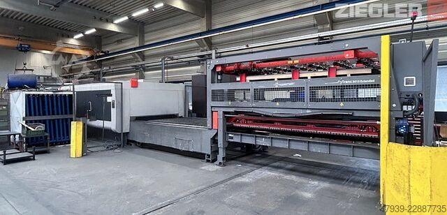 Macchina per il taglio laser con sistema di carico/scarico Bystronic BySprint Fiber 3015 4 kW + ByTrans 3015