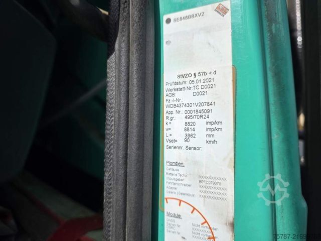 Truck chassis UNIMOG U5000 4x4 Chassis, Standklima, 4374/45