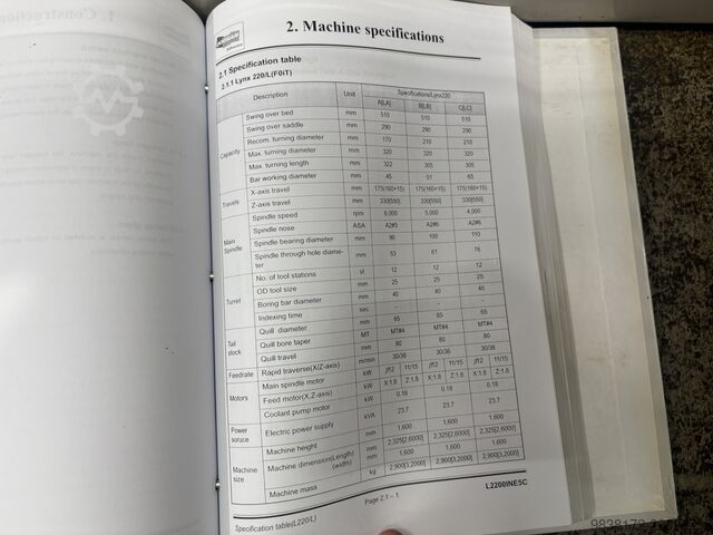 CNC-drejebænk DAEWOO Lynx 220 G