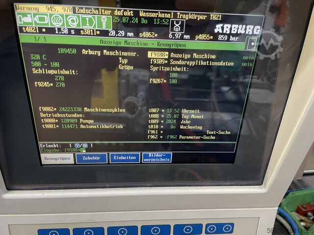 Mașină de turnat prin injecție Arburg 320 C 500-100 189450