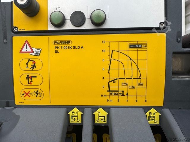 Φορτηγό ανατρεπόμενο βαν FUSO 7 C 18 Kipper Kran Palfinger PK 7000 Greifer
