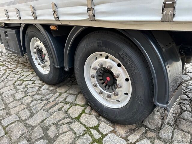 Open trailer with tarp Fellechner Tandemanhänger Schiebeplane Edscha