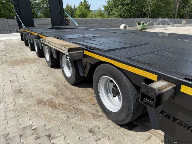 Semirremolque de plataforma baja para el transporte de maquinaria de construcción FAYMONVILLE FAYMONVILLE STZ-6WAU – 6 AXLES – 92.2GVW