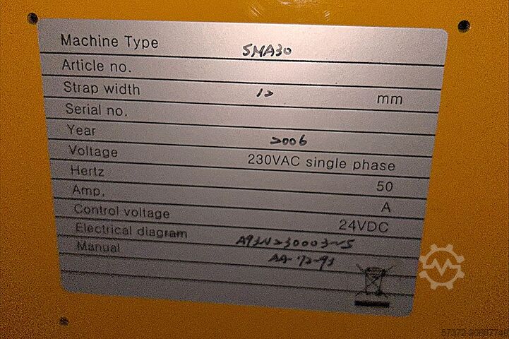 Volledig automatische omsnoeringsmachine STRAPEX SMA 30