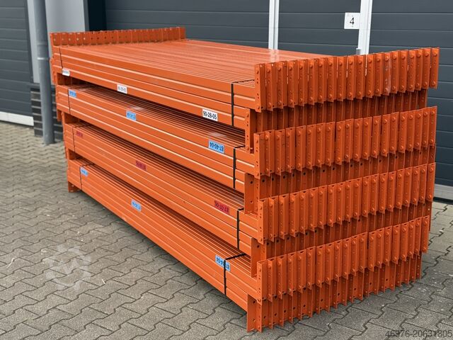Hoogbouwmagazijn Palletstelling traverse Polypal Stockpal / K: 100 x 50 mm lichte Weite: 2.700 mm / Kopftraverse