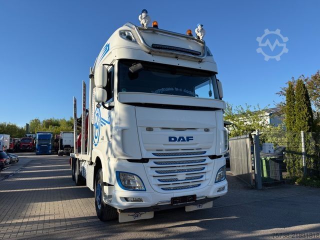 Φορτηγό μεταφοράς ξυλείας DAF XF510 6X4/INTARDER/Kran Palfinger Epsilon M13Z